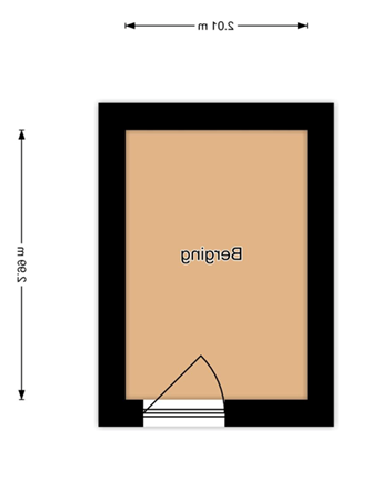 Floorplan - Opaalstraat 132, 2332 TM Leiden